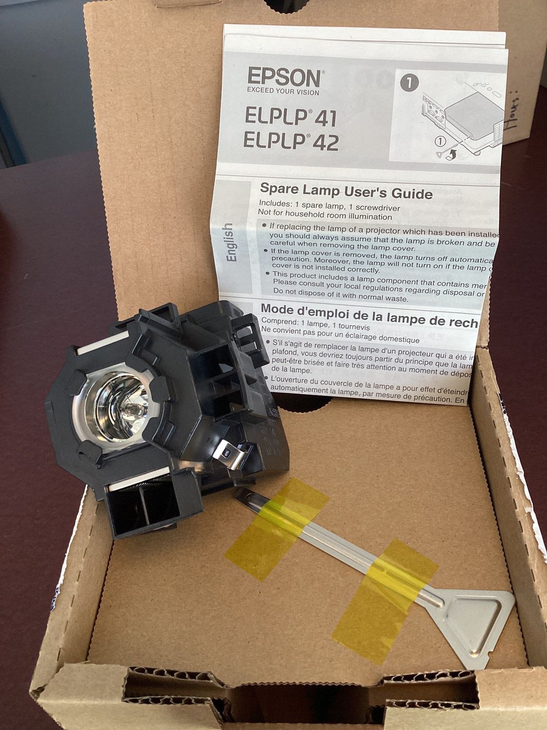 EPSON ELPLP 42 Projector Spare Lamp (new)