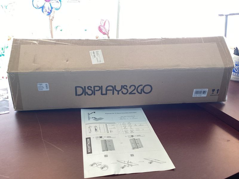 Displays2go Monitor Desk Mount Stands Aluminum Adjustable Height A€&quot; Silver (VMSSWWMA27)- NEW
