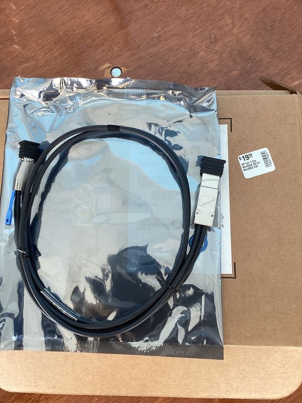 HP Ext 1.0m MiniSAS HD to MiniSAS Cbl (new)