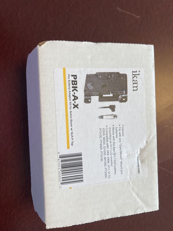 Ikan Battery Adapter Kit for Anton Bauer