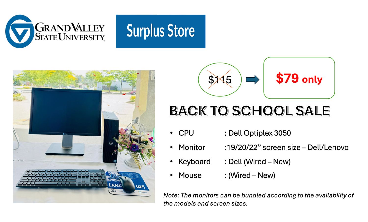 Desktop - Back to school sale ( Dell optiplex)