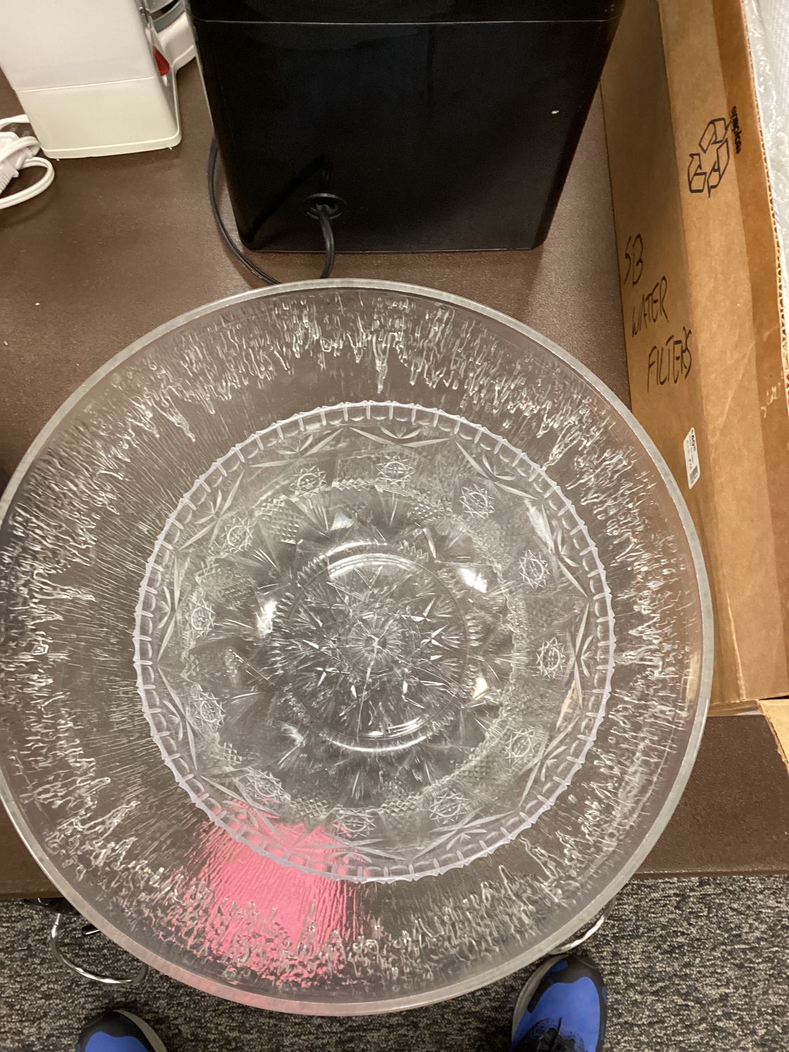 Large plastic bowl