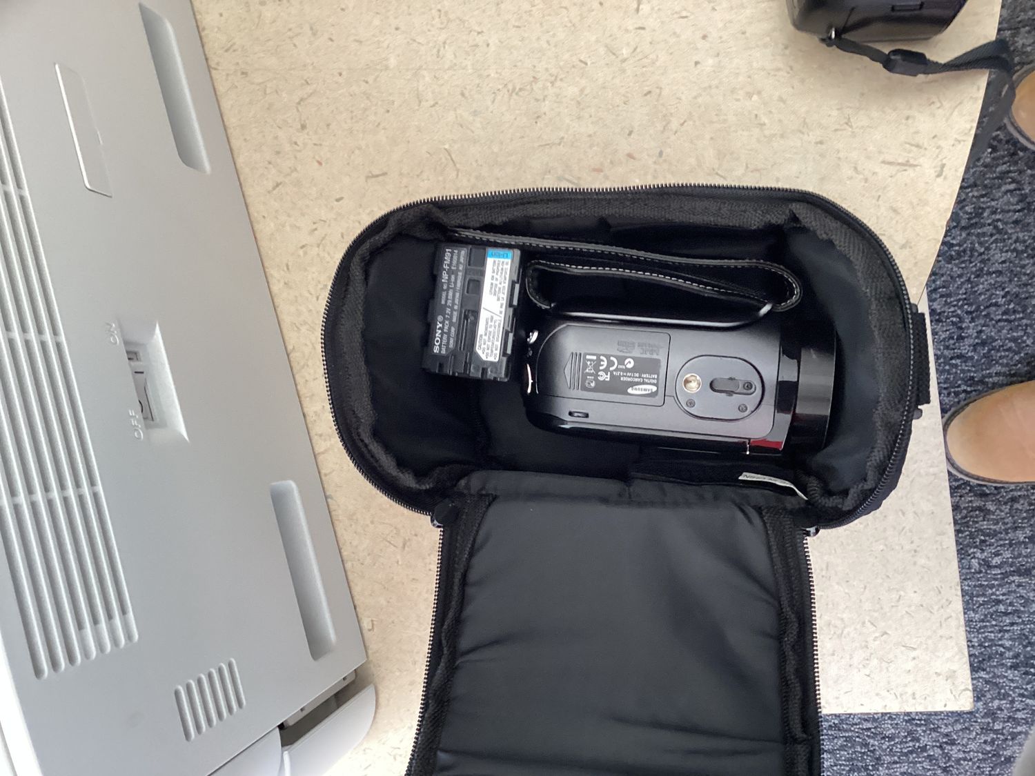 Samsung camcorder w/ case