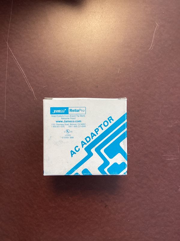 Jameco ReliaPro AC adaptor
