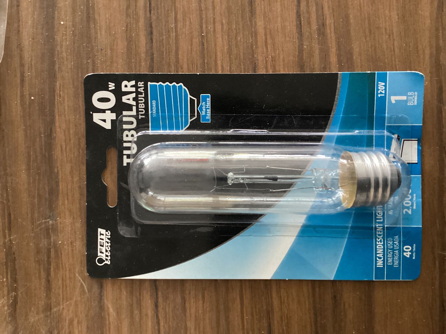 Feit Electric 40w tubular lightbulb