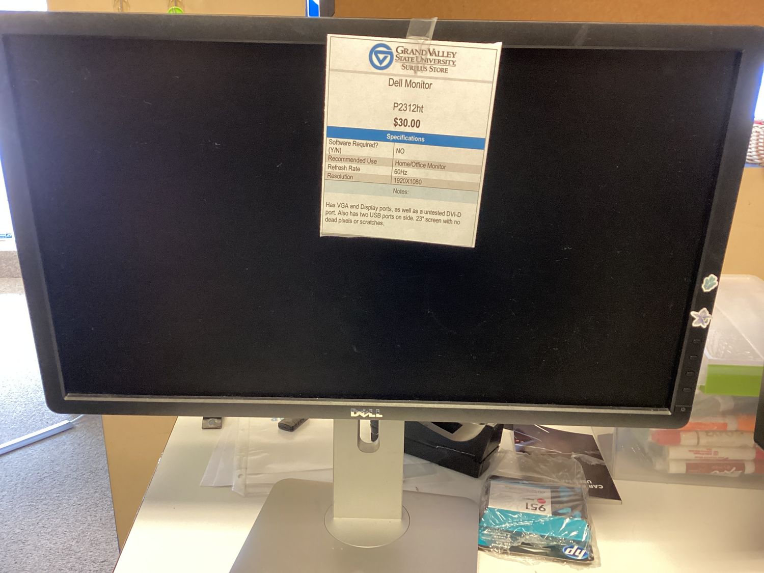 Dell P2312ht monitor
