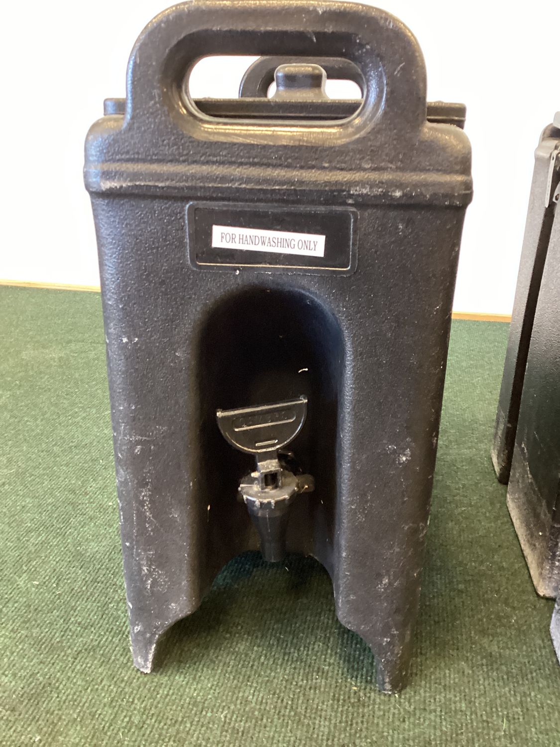 Plastic hand washing station