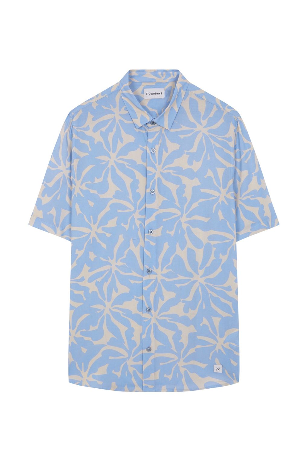 print shirt big flower