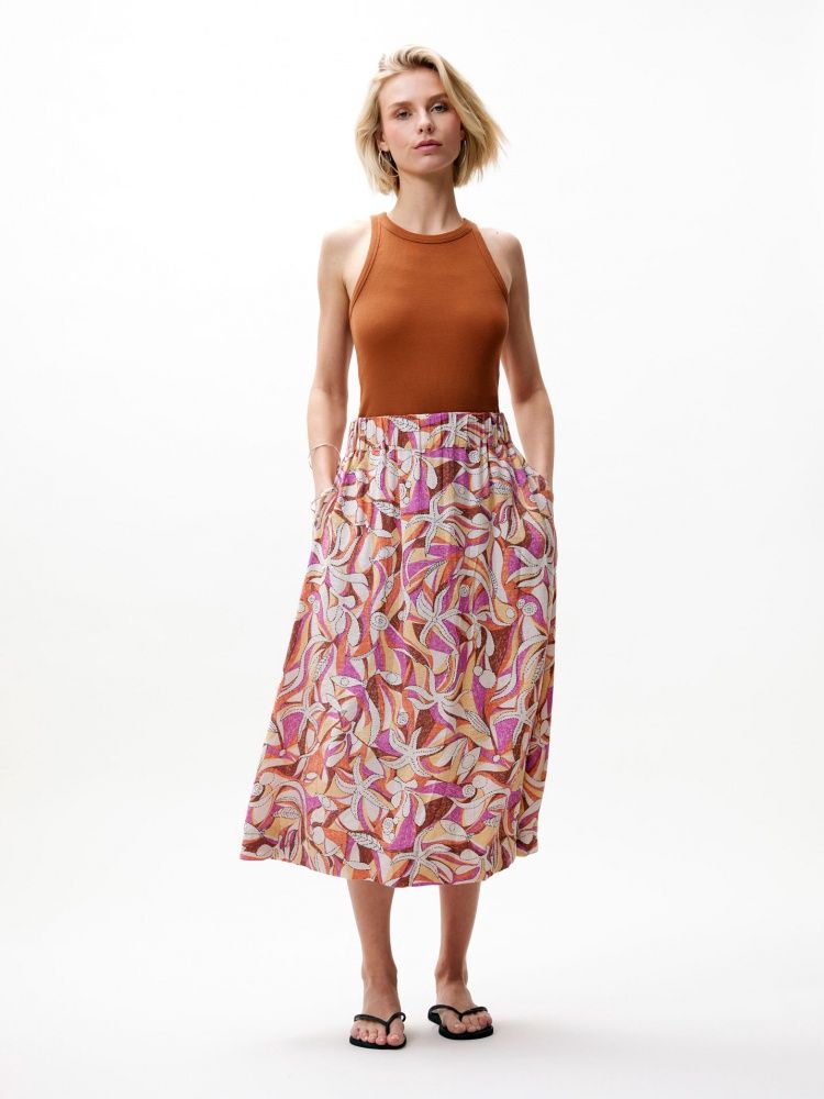 A-line pull-on skirt