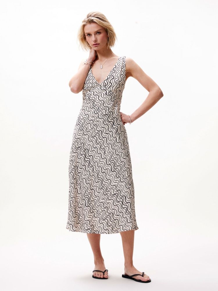 Fluid slip dress