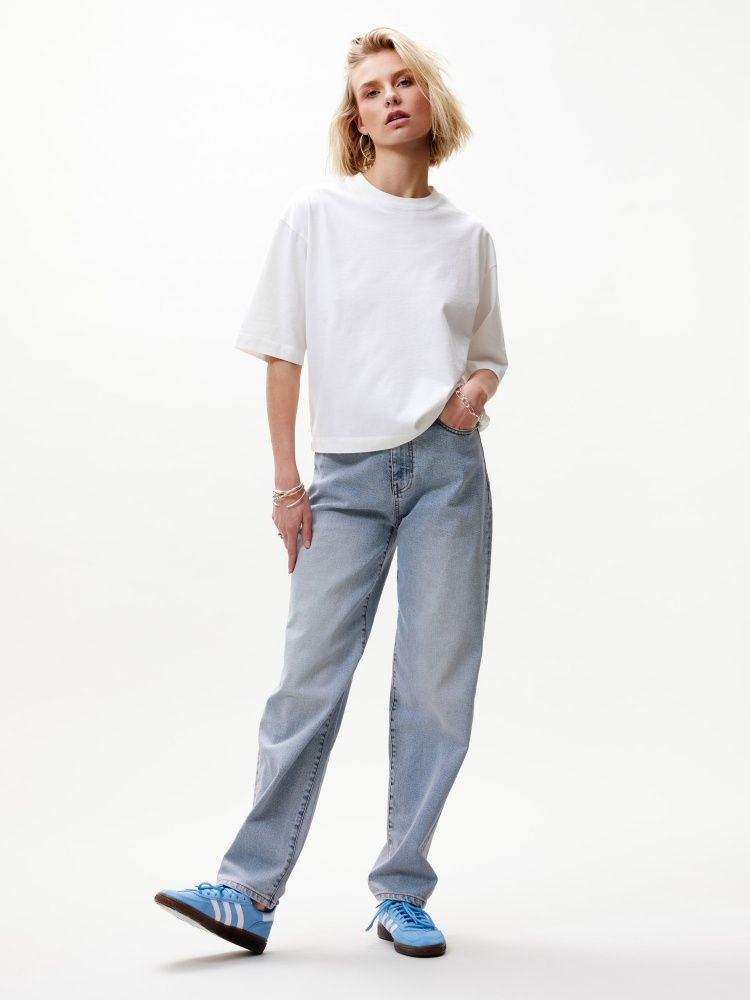 loose fit tee, Size: 36, Color: Off White