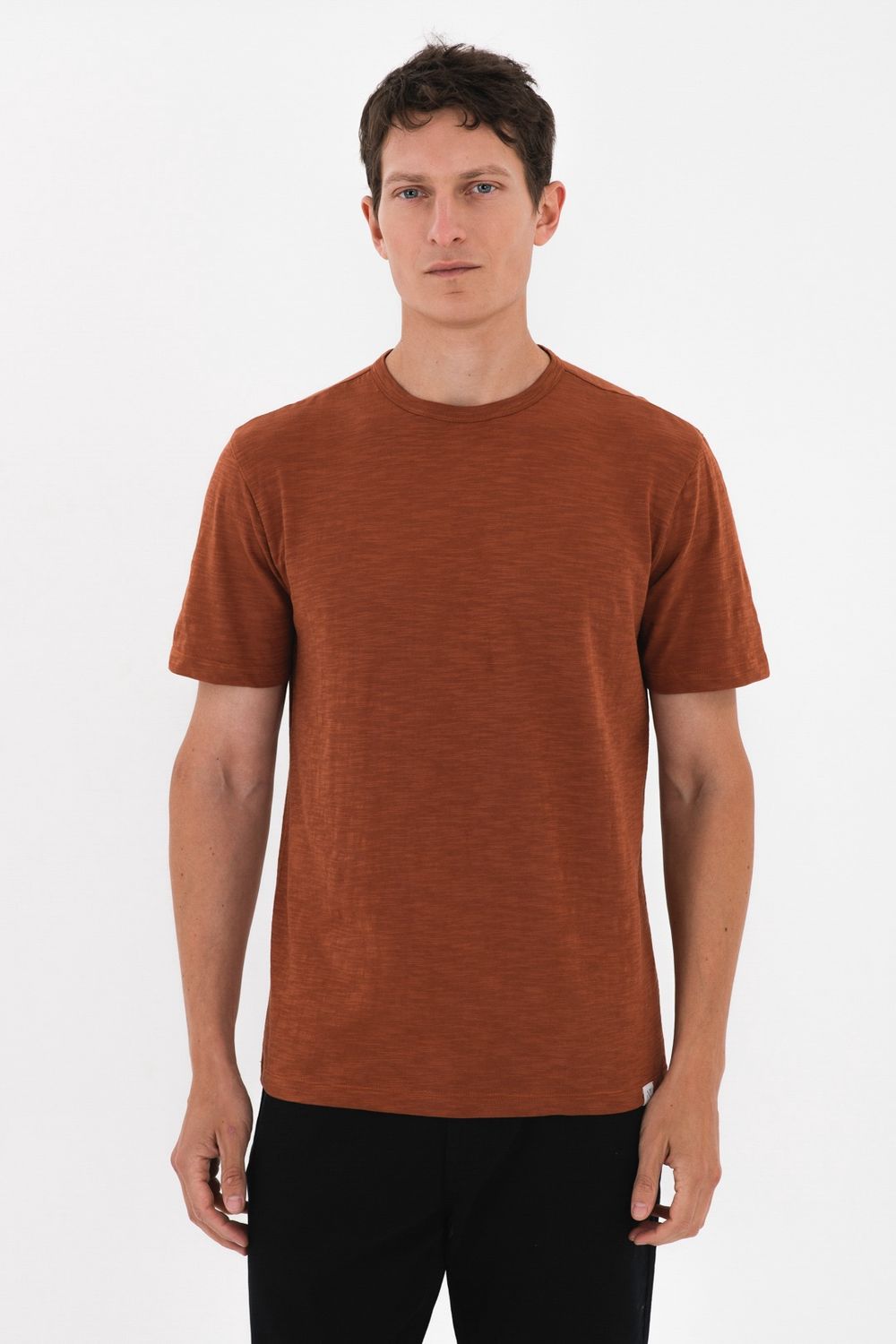 slub t-shirt, Size: S, Color: sudan brown