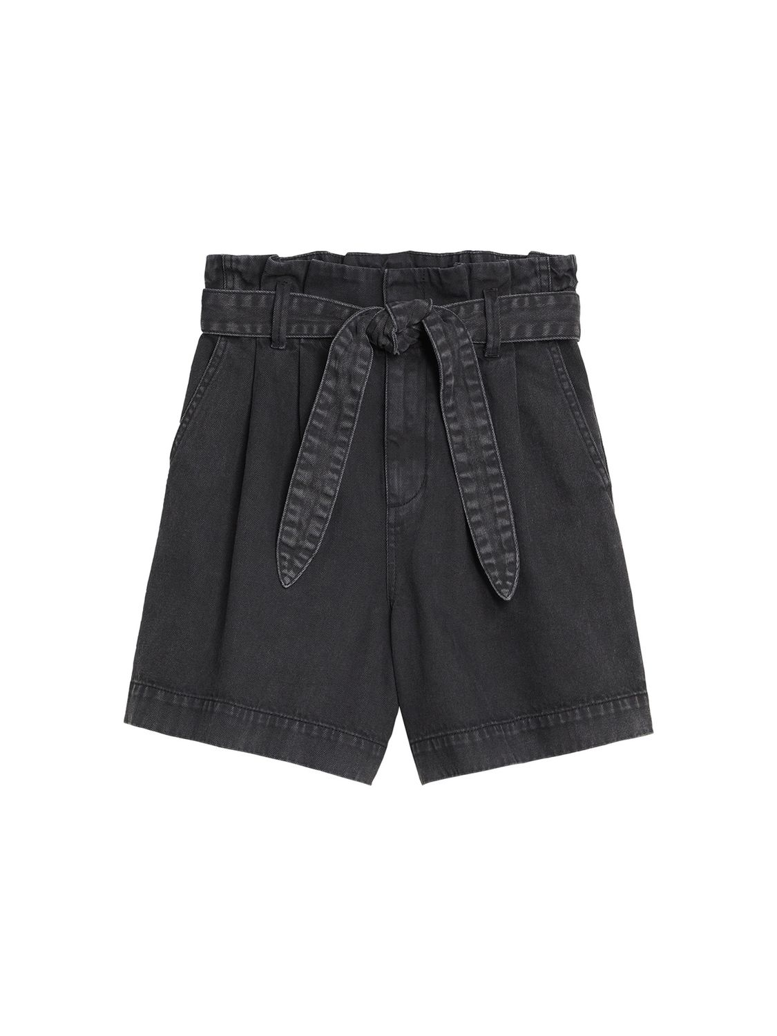 Denim shorts with a comfortable waist, Size: 34, Color: Washed Black