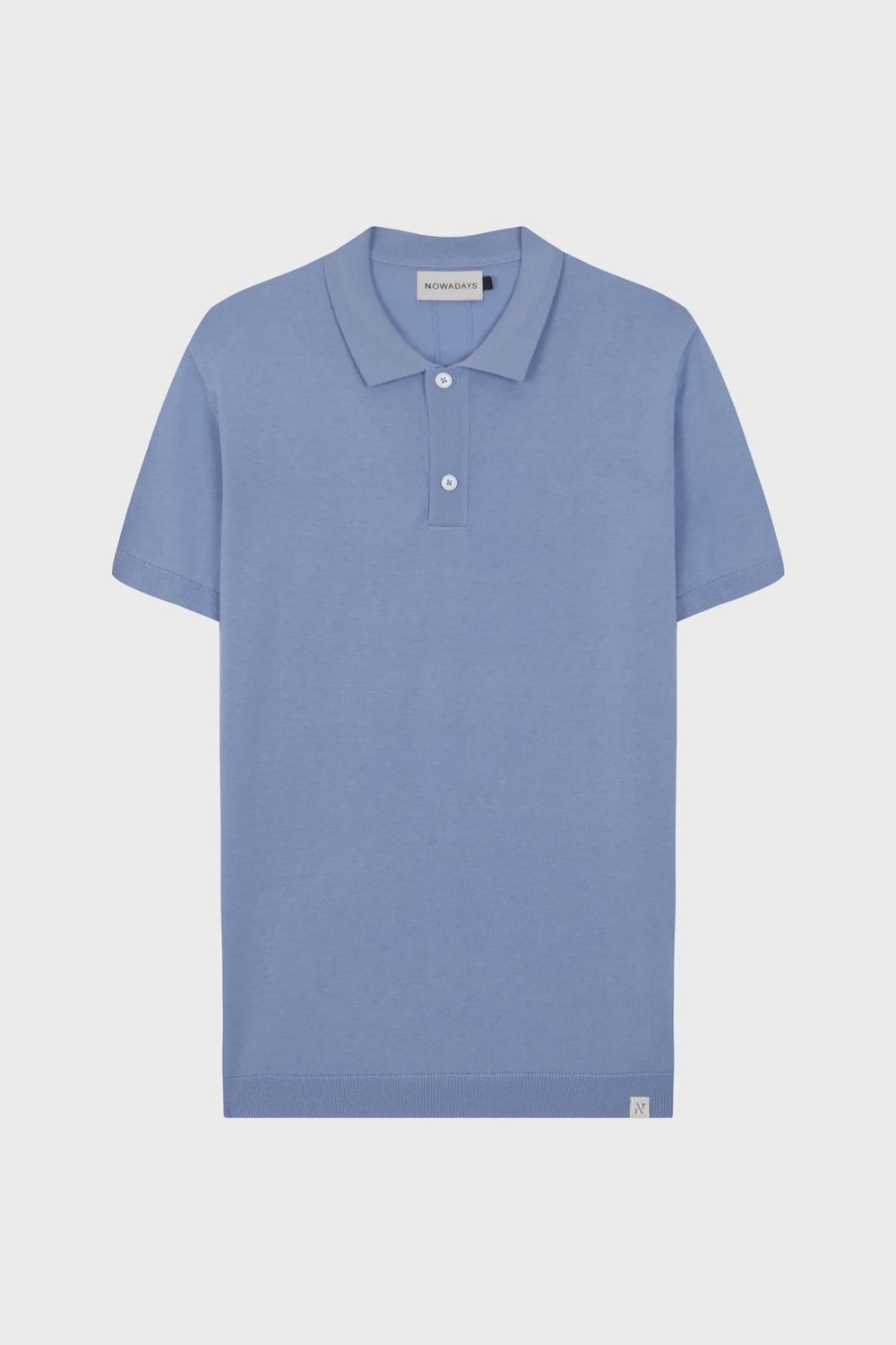 knitted silk polo