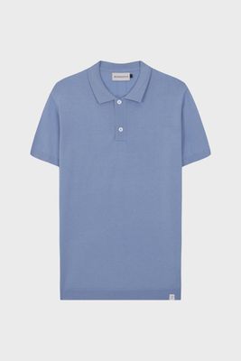 knitted silk polo