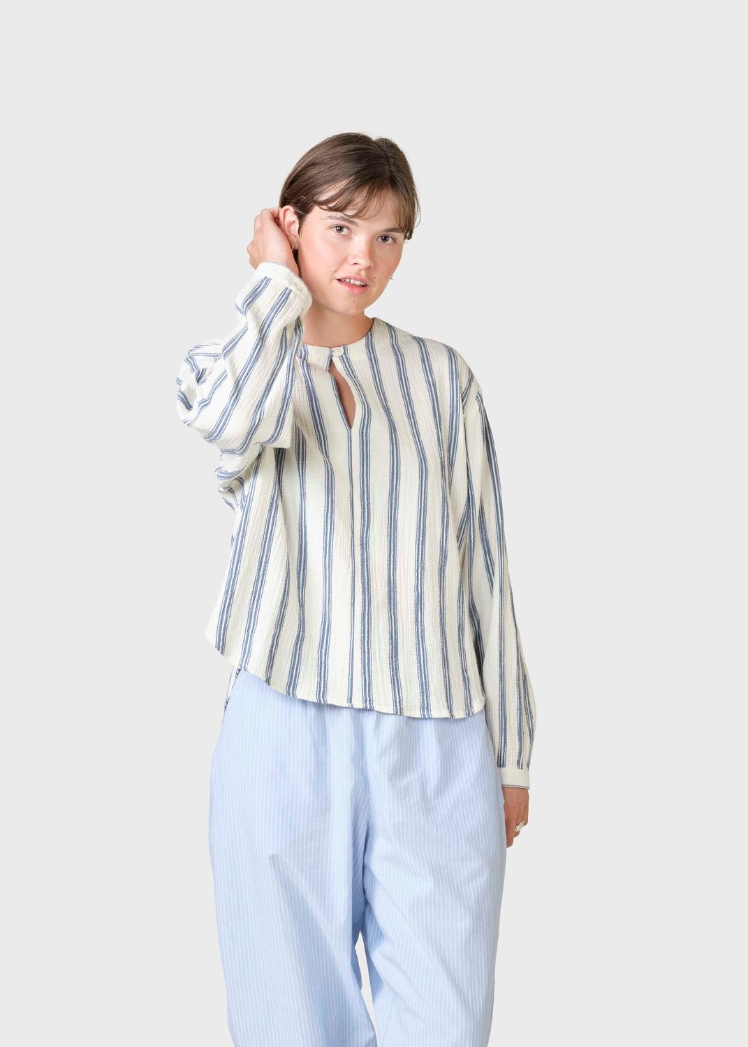 Poppy stripe blouse