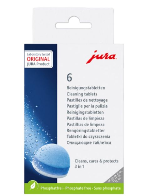 JURA reinigingstabletten 3 in 1 [6 st]