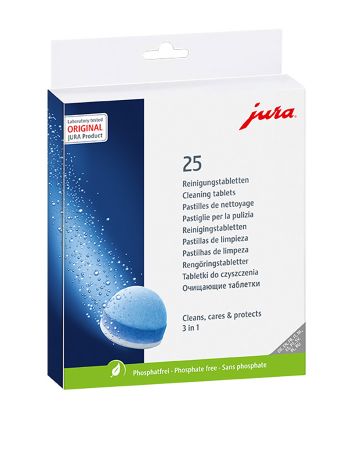JURA reinigingstabletten 3 in 1 [25 st] groot verpakking