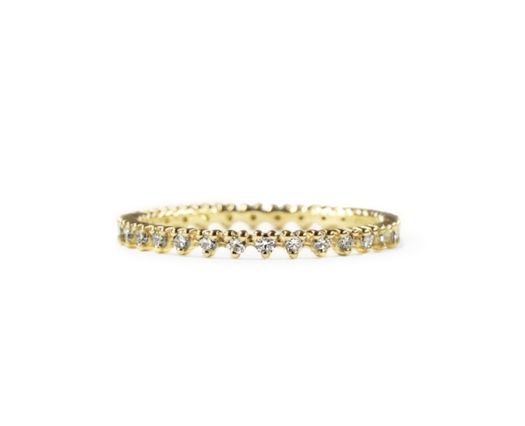 Reed Diamond Ring Size 6.5 14KY 0.35ct 1.5mm