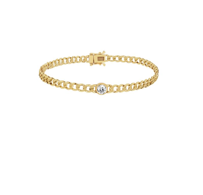 14KY Diamond Sari Bracelet