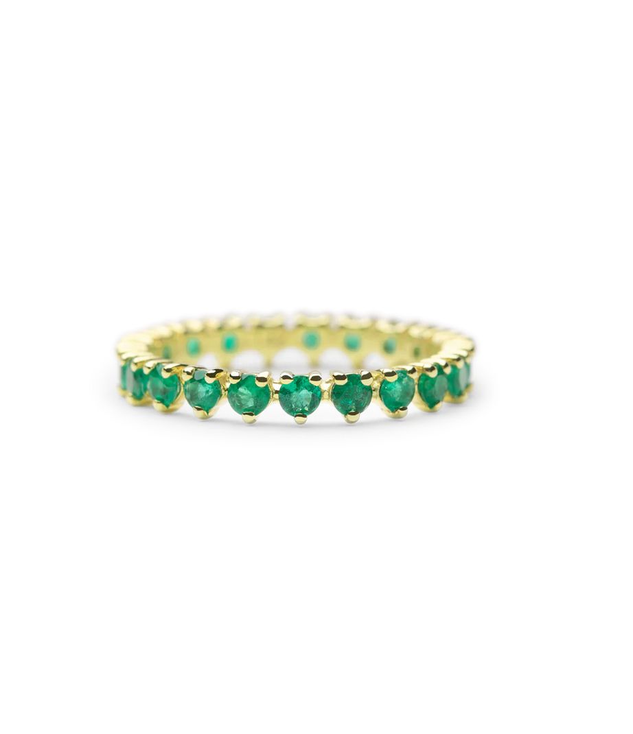 14KY Geren Ring in Emerald- Size 6 1/2- 1.0ct