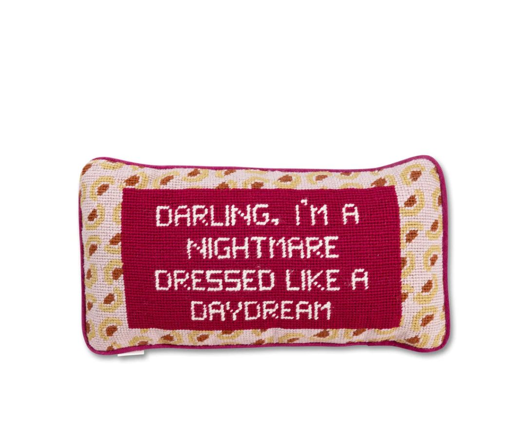 Dressed Like A Daydream Needlepoint Pillow