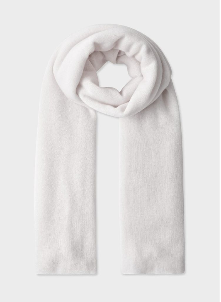 Soft White Cashmere Travel Wrap