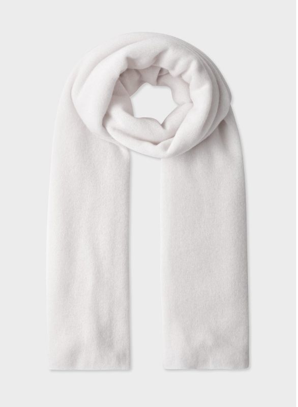 Soft White Cashmere Travel Wrap