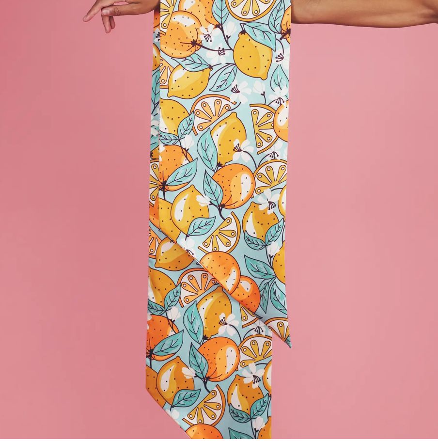 Neck Citrus Fruits Scarf-100% Polyester