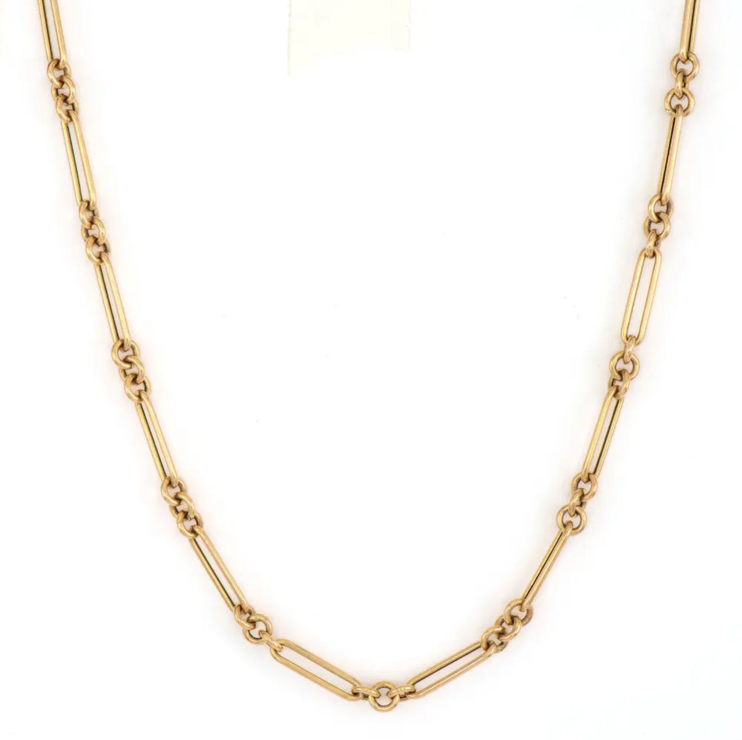 14KY Alternating Paperclip Chain- 16&quot;