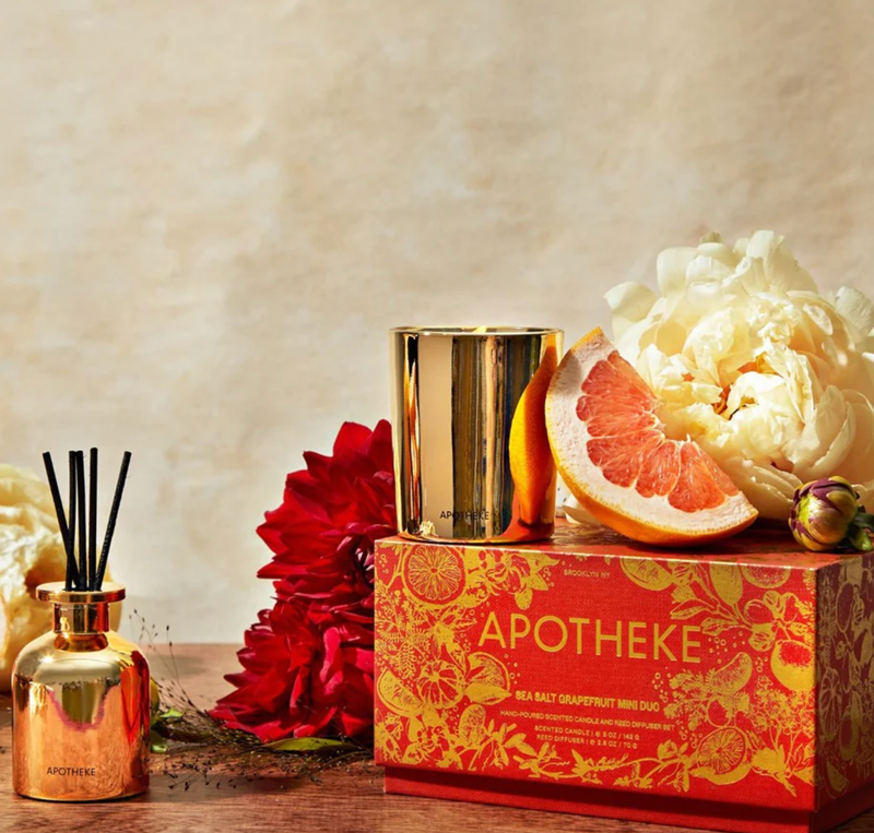Sea Salt Grapefruit Mini Candle &amp; Reed Diffuser Set