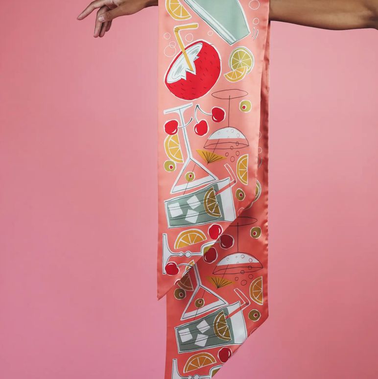 Neck Scarf Cocktails- 100% Polyester