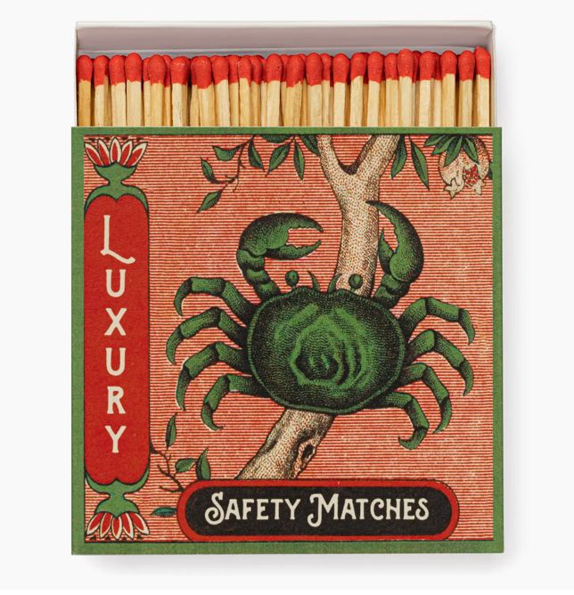 Luxury Safety Matches- Green Crab
