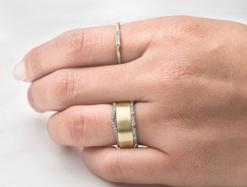 14KW Solstice Eternity Band- Size 6 1/2