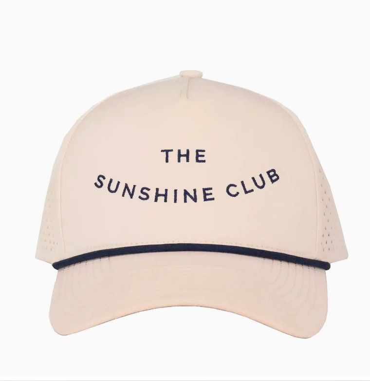 Sunshine Club Embroidered Golf Hat
