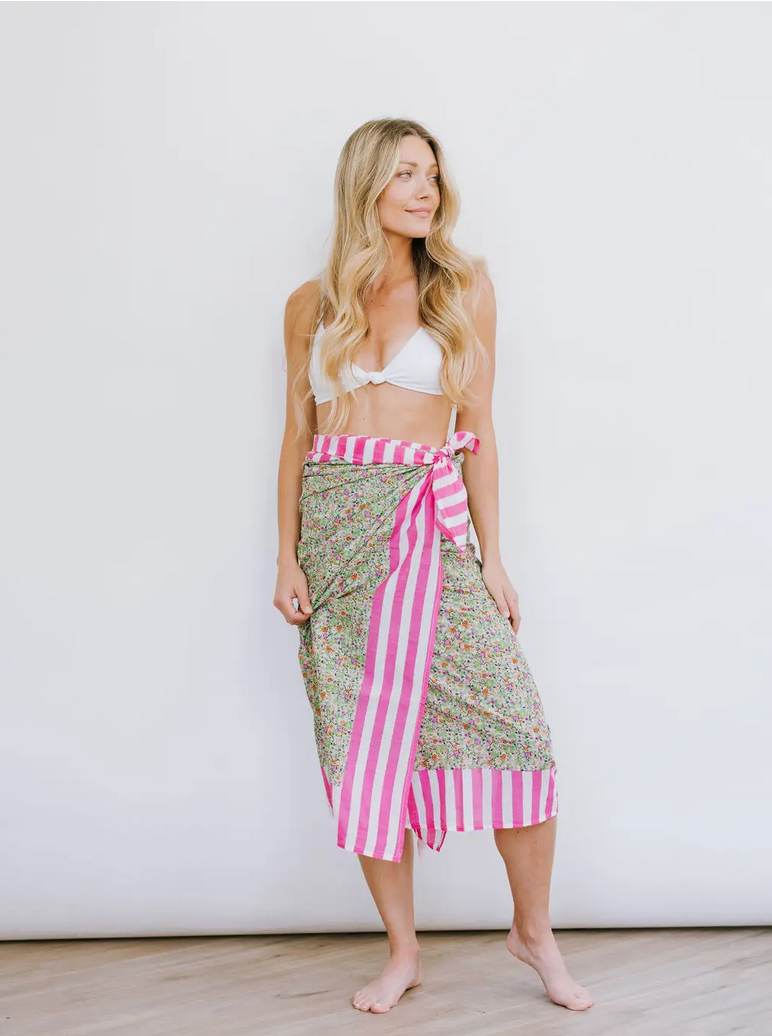 Key Lime Flower Sarong