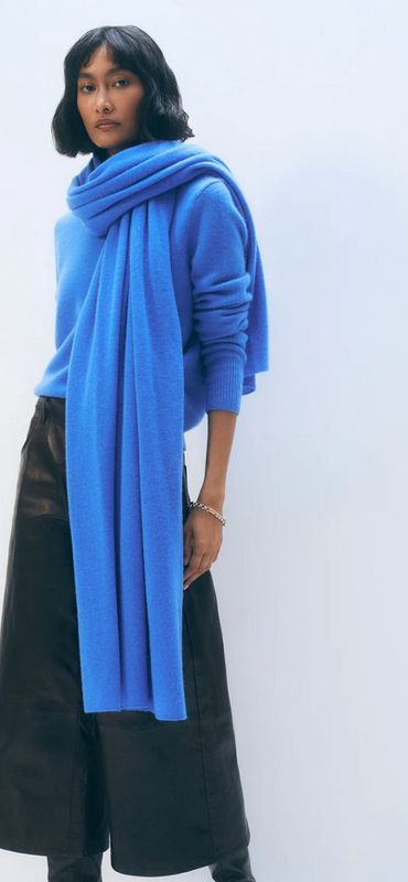 Blue Canvas Cashmere Travel Wrap