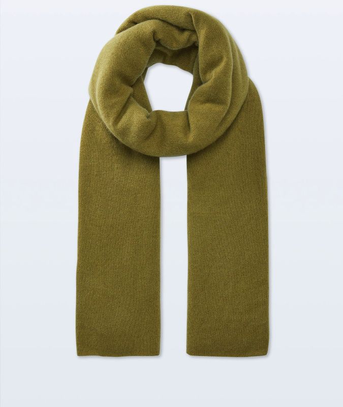 Bright Olive Cashmere Travel Wrap