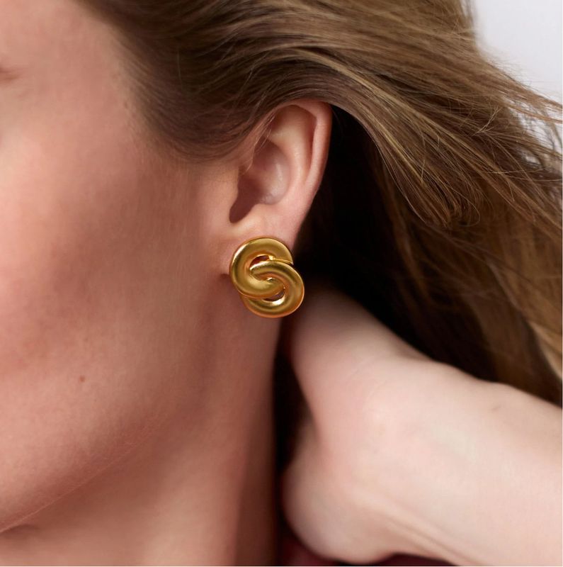 Infinity Gold Earring