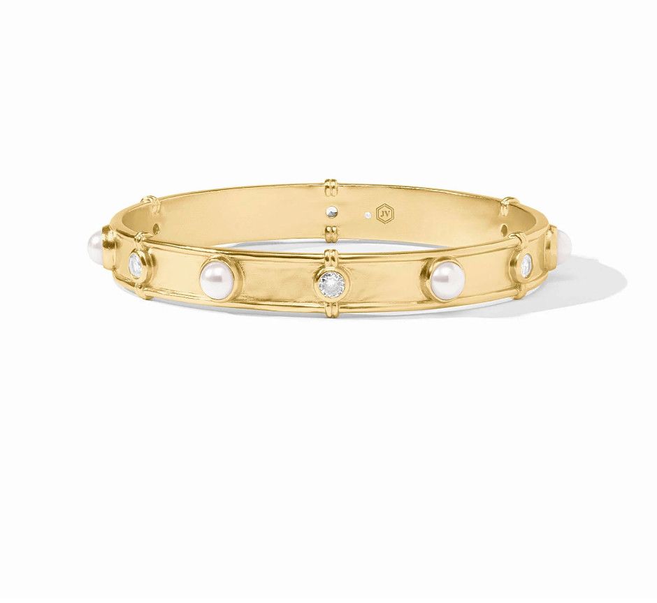 Tribeca Gold &amp; Pearl Bangle