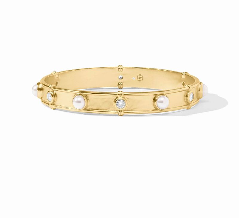 Tribeca Gold &amp; Pearl Bangle