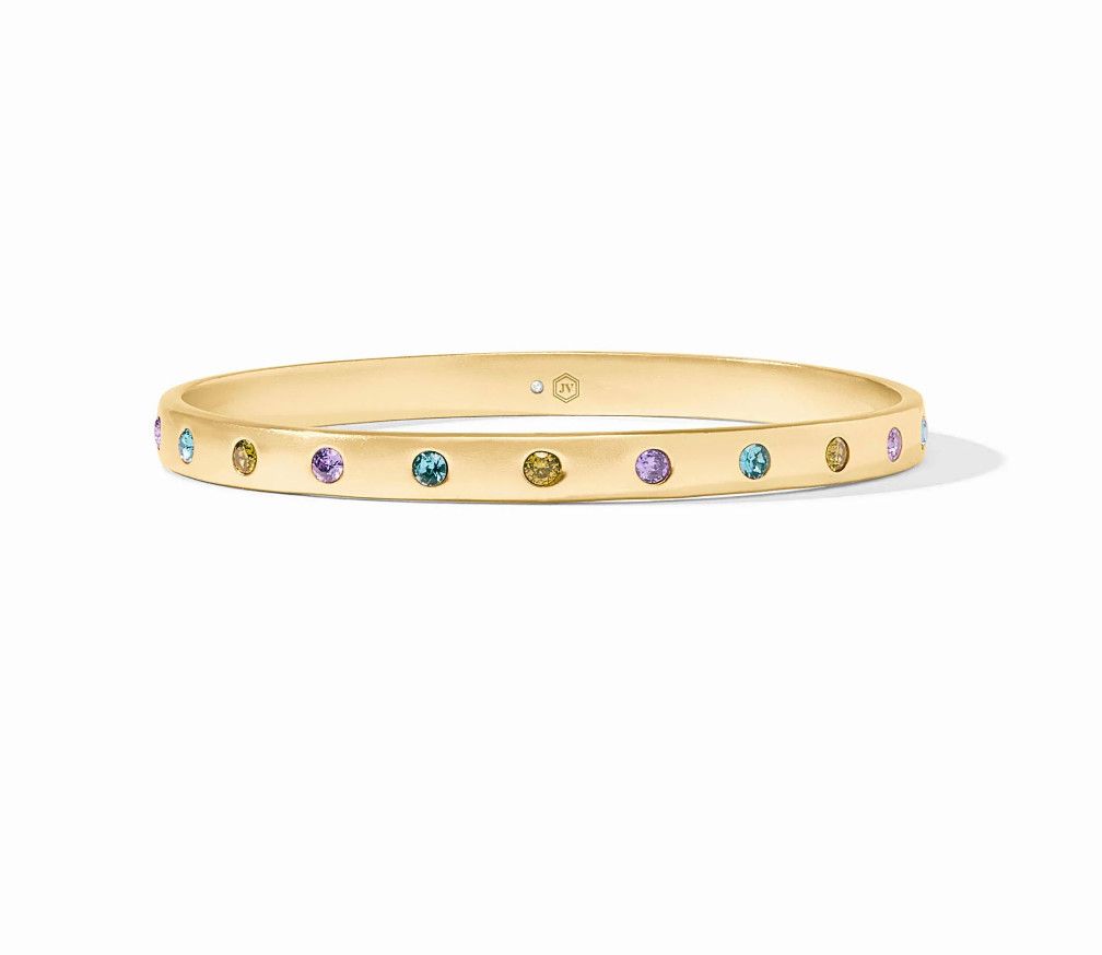 Rainbow Gold Bangle - Blue Twilight