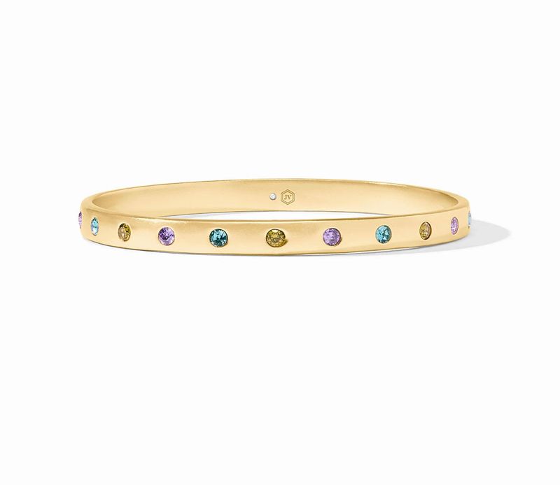 Rainbow Gold Bangle - Blue Twilight