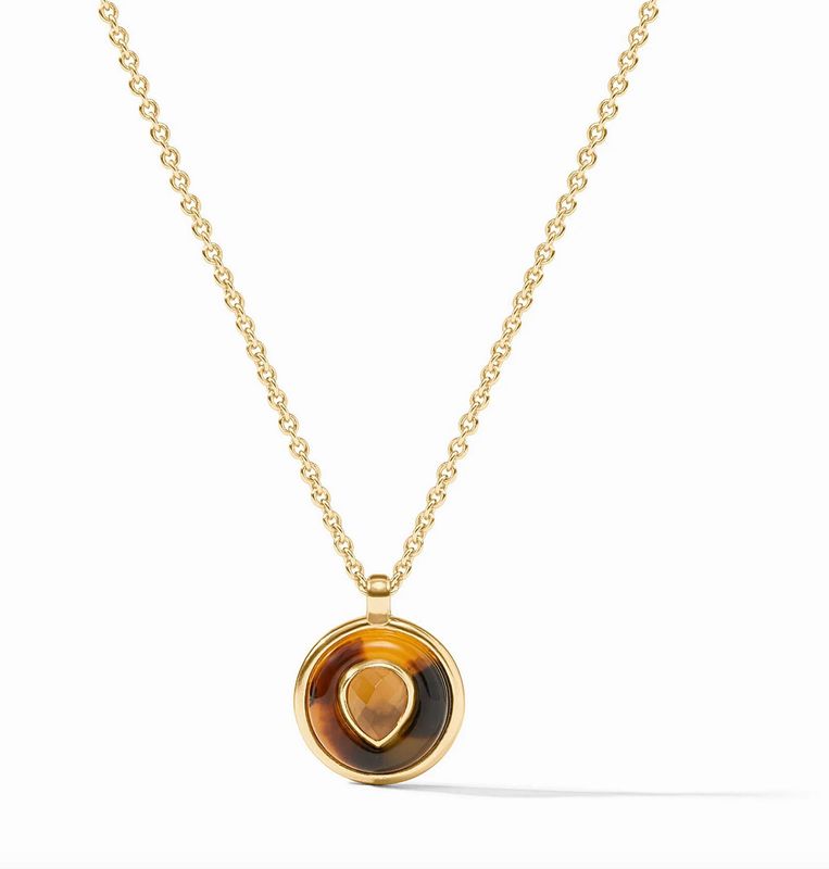 Carnaby Delicate Necklace- Acrylic Tortoise Shell