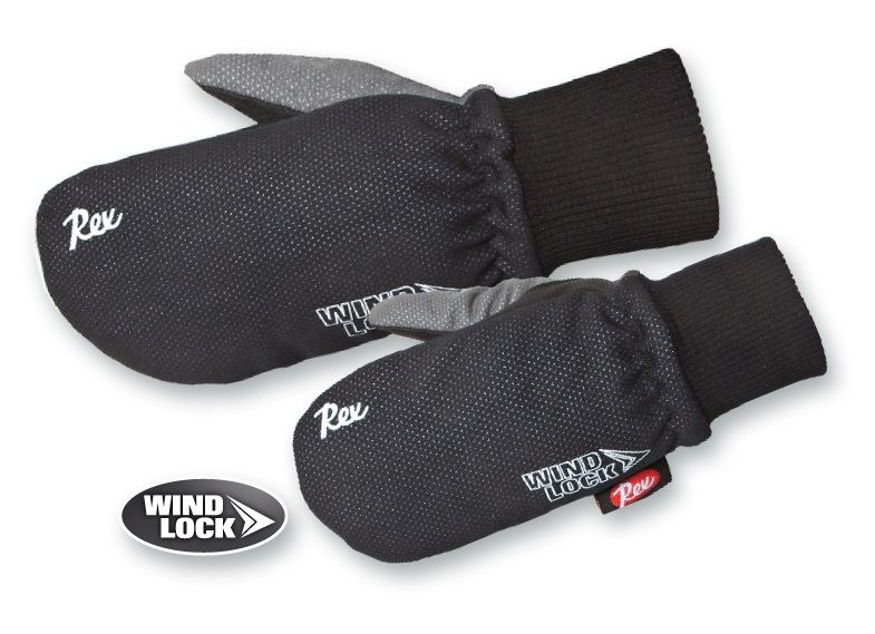 Rex Mitten, Size: S, Color: Black/Grey