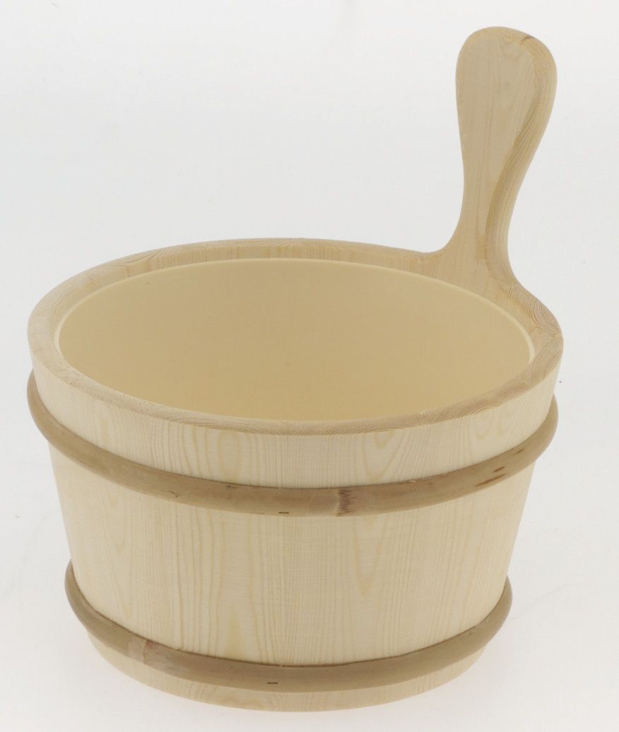 Finnleo Wood Bucket With Liner, Size: 1 gal