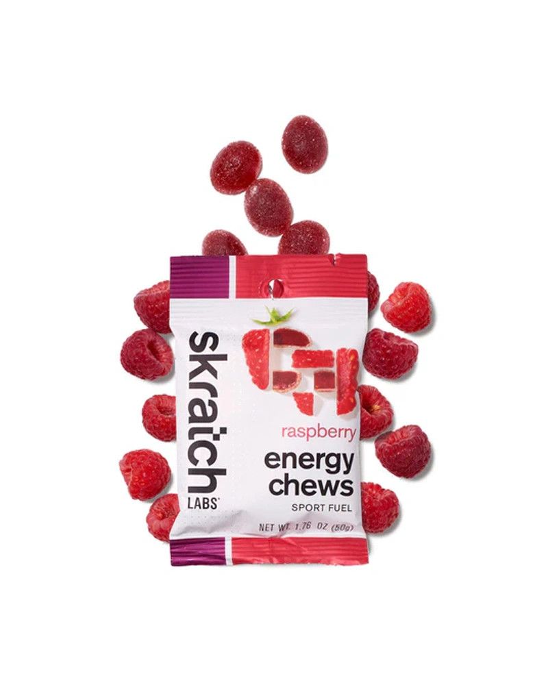 Skratch Labs Energy Chews, Flavor: Raspberry, Size: 50g