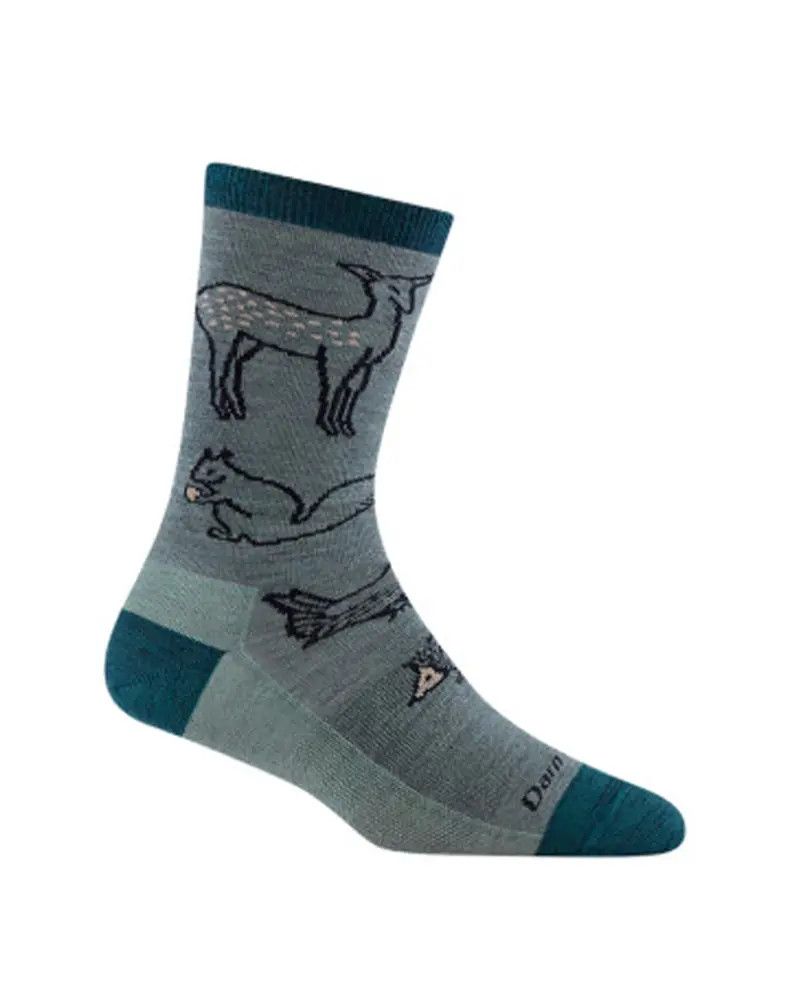 Darn Tough Woodland Creatures Crew Lightweight - Women's, Size: S, Color: Seafoam