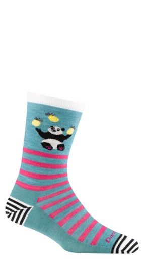Darn Tough Animal Haus Crew Sock Lightweight, Color: Lagoon, Size: S