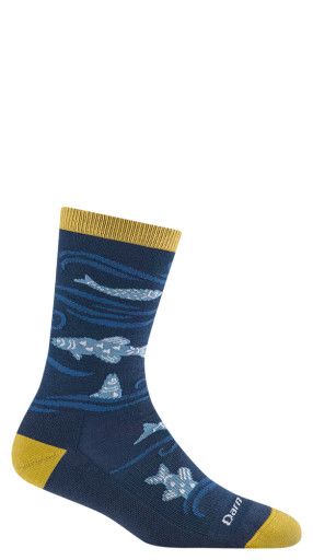 Darn Tough Homer Crew Lightweight Sock w/Cushion, Color: Deep Water, Size: S